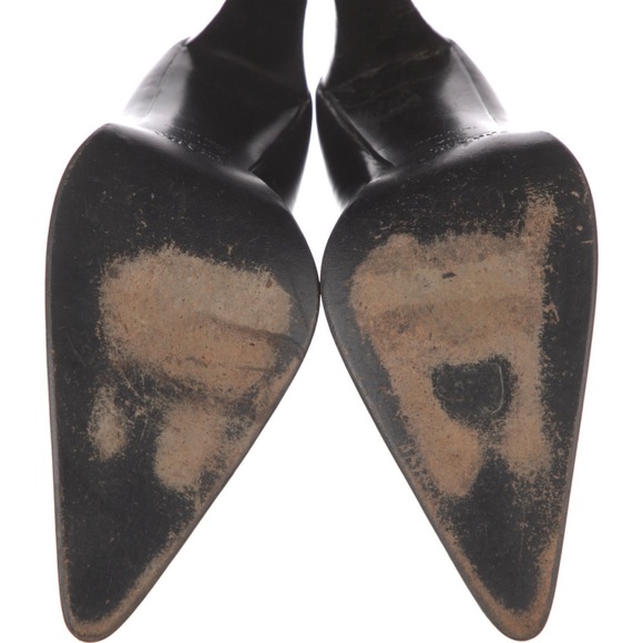 PRADA POINTED LEATHER PUMP - SZ 40 1/2 - Picture 4 of 5